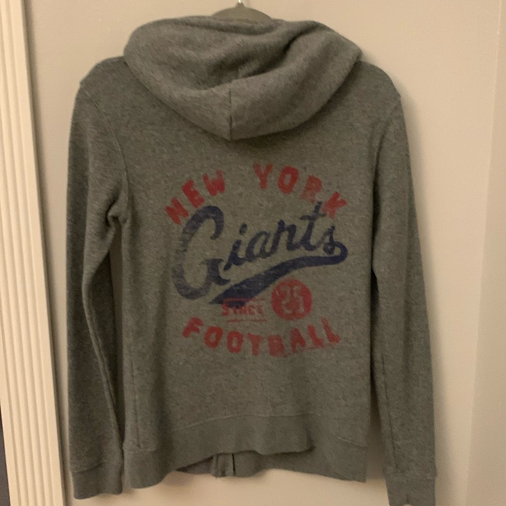 NY Giants NFL football team gray hoodie with zipper and pockets. Worn once/twice - Picture 2 of 5